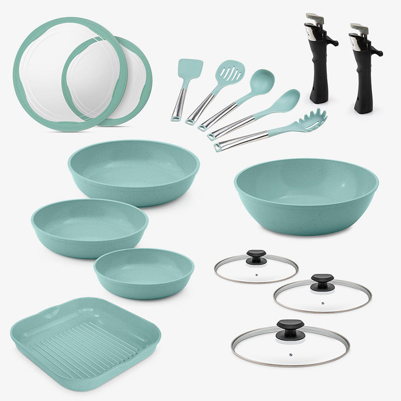 Batería de cocina Jade Smart +Plus 17 piezas